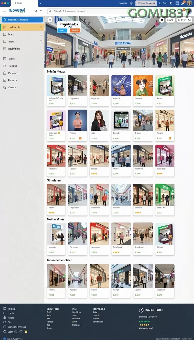 Cuplikan layar SK789 — menu navigasi