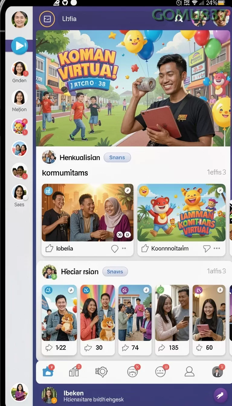 Cuplikan layar RPRR — halaman utama