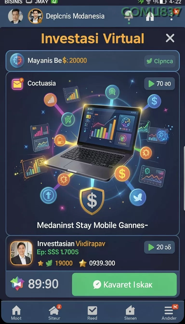 Cuplikan layar RR789 — menu navigasi